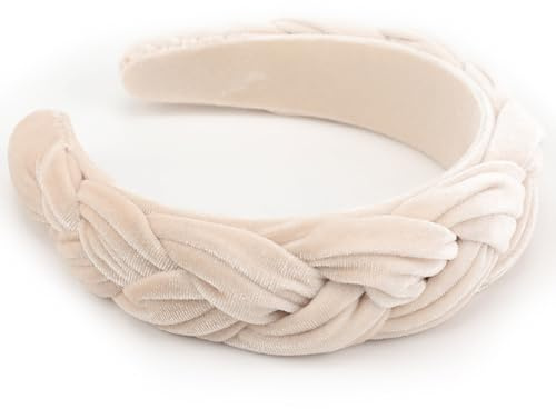 DRESHOW Hårband Flätat i Sammet Vintagehårband Sammet för Kvinnor Mode Kors Hårband Brett Flätade Håraccessoarer