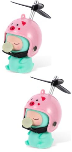 Gogogmee 2stücke Helm Dekoration Für Junge Mädchen Kreatives Helm Ornament Für Fahrräder Lustiges Design Mit Kleinen Drachen Und Schwein Installieren Und Langlebig Perfektes Zubehör