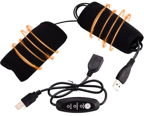 Värmedyna för motorcykel, motorcykelvärmehandtag, 5 V styre värmehandtag - USB-driven värmehandtagshylsa, styre värmehandtag med temperatur vid 3