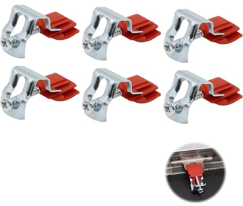 Sink Bogen Befestigungsklammern Montage Klammern,Unterbau Spülbecken Clips,SpüLen Schlitzklammer Zur SpüLenmontage,Sink Bogen Verstellbare Geeignet für Waschküchen, Küchenspülen, Duschräume,6PC