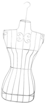 Harilla Weibliche Schaufensterpuppe aus Metalldraht, Schneiderpuppe, Torso, Mehrzweck-Kleiderständer zum Aufhängen für Heimdekoration, Boutique-Display, Nähen, Schwarz