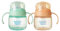 Tommee Tippee Transition Spout Cup, 150ml, Spill-Free Toddler Transition Cup for 4 Months+, with a Natural Feel Bite-Resistant Spout, Green and Orange, 2 pack