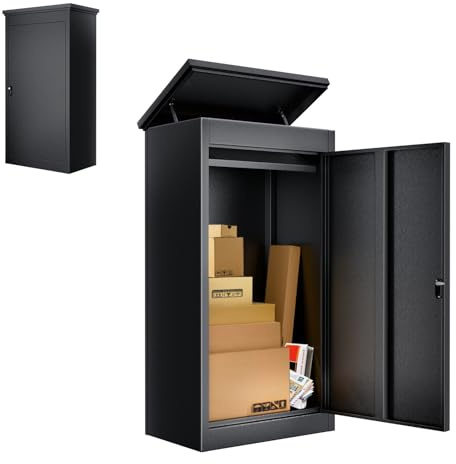 110CM Briefkasten Paketbox mit Zahlenschloss, extra große Paketboxen für den Außenbereich, für Pakete, Päckchen, für Briefe mit Paketsafe