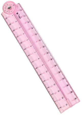 Regla plegable transparente para dibujar matemáticas, longitud de 0 a 30 cm, herramienta para dibujar, dibujar, regla de manualidades