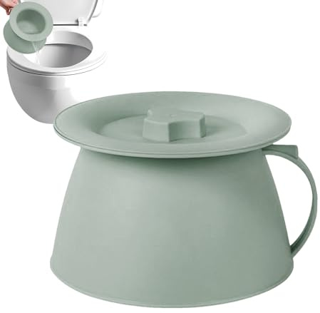 Portable Urinal Bucket | Urinal Bottle Pots, 1.5L Bedside Spitting Pot with Handle for Outdoor | Bedpans Bucket for Husband Daughter Teens Women Youth Men Wife Family