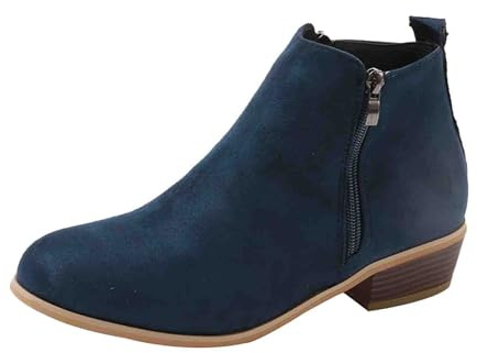 Botas de Campo,Botas Equitacion Mujer Comodos Casual con Forro Calido y Suela Antideslizante Botines Western Botines Senderismo Aire Libre Zapatos con Tacón Cuña Casual o de Fiesta
