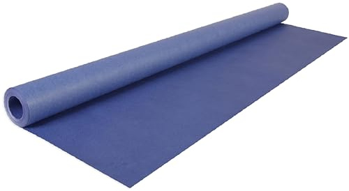Conipa® - 1 x 10m Rolle Farbiges Kraftpapier 10m x 70 breit (Papier 65 g/m²) Blau gerillt - Bastelpapier & Geschenkpapier Set für Geschenk & Kinder - Packpapier gefärbt, pH-neutral, PEFC-zertifiziert