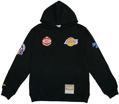 Mitchell & Ness NBA Black Out Hoody Vintage Los Angeles Lakers Svart, svart, L