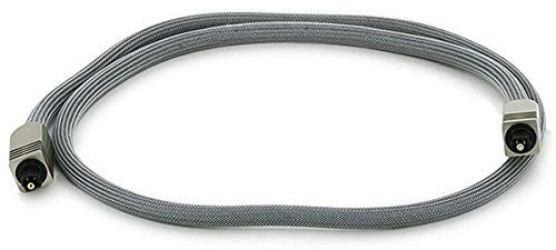 Monoprice Premium S/PDIF (Toslink) Digital Optical Audio Cable - Silver - 3 Feet | Heavy Duty Mesh Jacket, Metal Connector Heads, For Play Station, Xbox one, Home theater & More