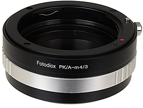 Fotodiox Lens Mount Adapter with Aperture Dial, Digital Pentax AF Lens to MFT Micro 4/3 Four Thirds System Camera Mount Adapter, for Olympus Pen E-PL1, E-P2, Panasonic Lumix DMC-G1, G2, GH2, GF1, GH1 G10