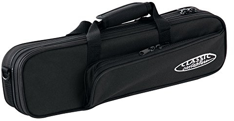 Classic Cantabile Leichtkoffer für Querflöte (Querflöte Koffer, Lightcase, Softcase, reiß- und wasserfestes Außengewebe, hochwertige Thermopolsterung, Außenmaße: 40 x 12 x 9 cm)
