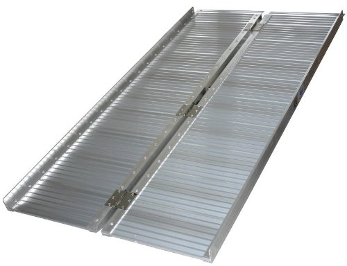 Rollstuhlrampe aus Aluminium – Klappbar & Teleskopierbar, 210 cm, Tragkraft 270 kg – Mobil & leicht transportierbar