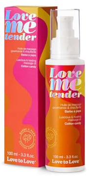 LOVE TO LOVE Love Me Tender, Genussvolles und wärmendes Massageöl, Zuckerwatte, 100ml