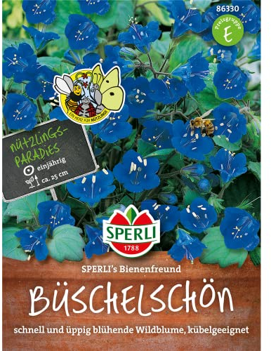Sperli Büschelschönsamen SPERLI's Bienenfreund 86330 - üppig blühende Wildblume - Inhalt für 250 Pflanzen - Wildblumensamen, Saatgut, Blumenwiese Samen