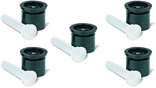 Rain Bird ugello MPR 15H per diversi tipi di serie 1800�e Uni-Spray, Nero, portata da 3,4�a 4,6�m, 5�pezzi, Durata Spritz Gamma���180�gradi