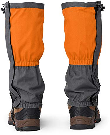 1 Paar Schneestiefel Leggings Wasserdichte Gamaschen Winter Outdoor Sports Schuhe Abdeckung für Klettern Wandern(Orange)