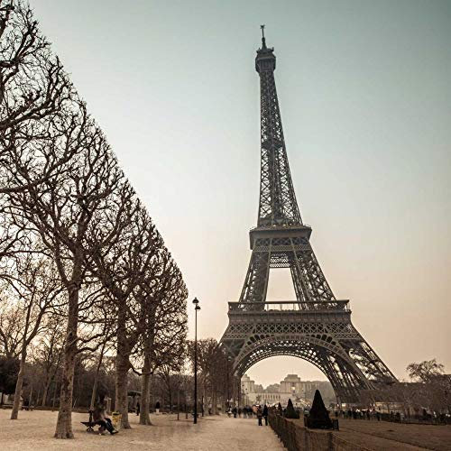 Feeling at home Leinwanddruck mit Eiffelturm, Paris-Frank-Assaf-europäischer Kunstdruck, auf Holzrahmen, 61 x 61 cm