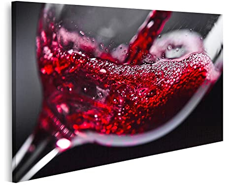 islandburner Bild auf Leinwand Rotwein Im Weinglas Auf Schwarzem Hintergrund Wandbild Poster Kunstdruck Bilder