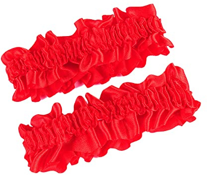 Strumpband för brud strumpeband, brudsmycken bröllopsstrumpeband brud satinband, elegant premium strumpband, damunderkläder sexig, bröllopsstrumpeband, gåva till bruden, en storlek, röd A
