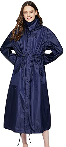 LHHMZ Women Waterproof Rain Poncho Rain Jackets Lightweight Long Rain Coats Outdoor Rainwear with Hood