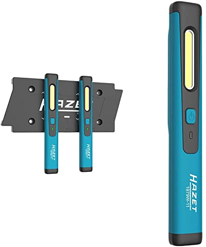 Hazet LED Pen-Light 1979W-11/3 | kleine & kompakte Werkstatt-Lampen mit hoher Leuchtleistung, stufenlos dimmbar & LED Pen Light, Wireless Charging 1979W-11, schwarz-blau