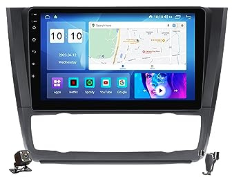 YLOXFW Car Stereo 2 Din Android 12.0 Radio with 4G WiFi Carplay for B-MW Series 1 118d 120d E81/E82/E87/E88 2004-2012 GPS Sat Navi 9'' Headunit Multimedia Video Player FM BT Receiver,A,M100S