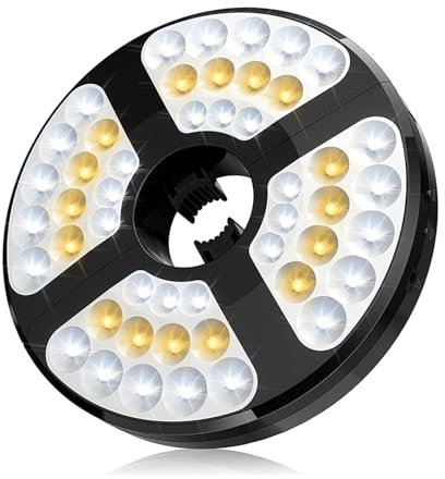 Walkervo Lampes De Parasol USB Rechargeables Luminaires pour Parapluies De Terrasse Étanches Éclairage De Jardin Extérieur 48 LED 3 Modes Parapluie pour Camping Terrasse Plage Jardin Et Piscine