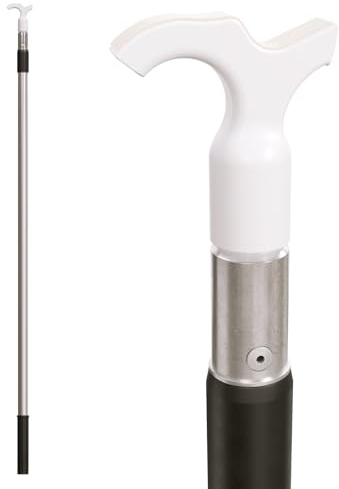 Clear Sky Asta telescopica per aprifinestra, compatibile con lucernari Velux e persiane, asta da 2 m, gancio extra forte