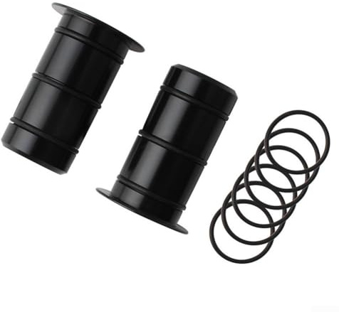 Fahrrad-Nabenumwandlungssattel-Adapter, 15 mm auf 12 mm Steckachse, Reduzierstück, hochpräzises Design (schwarz)