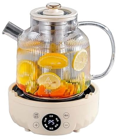 Bouilloire électrique, petite bouilloire électrique de 1,8 L, bouilloire en verre avec fonction de maintien au chaud pour la maison et le bureau pour faire bouillir de l'eau, du thé, du café 1.8L