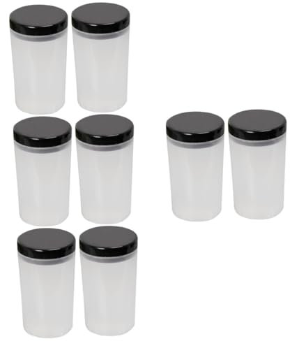 Tofficu 4pcs Multifunctional Paint Brush Cleaner Tool Brush Holder Wash Bottle for Artists