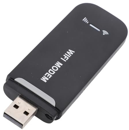 Hotspot Router Smart 4G LTE Advanced USB WiFi Dongle Router per Viaggi, Modem con Scheda SIM WiFi Portatile (BLACK)