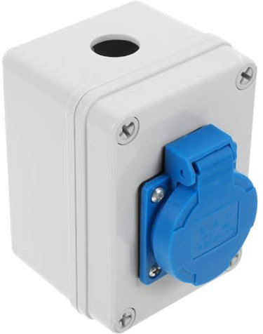 DIYEAH Wasserdichte Außensteckdose Mit Schalter Schutzbox Für Elektrische Anschlüsse Wetterfeste Einzelkasten Für Außenbereich Steckdosenschutz Mit Kindersicherung