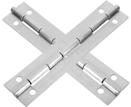 NUOBESTY Charnière Piano 15 Cm En Acier Inoxydable 304 Résistante Charnières Pour Portes De Placard Meubles Boîte En Bois Lot De 2 Usage Domestique