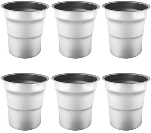 Lot De 6 Gobelets De Fête en Aluminium Réutilisables, pour Café, Boissons Fraîches, Bières, pour Réunions De Famille Fêtes en Plein Air