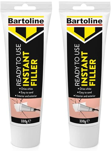 Ready Mix Instant Filler 2 x 330g – Fast Drying Repair Paste for Wood, Plaster, Wall Cracks & Holes – DIY Home Projects, Furniture, Doors, Floors, Panels, Easy Smooth Application