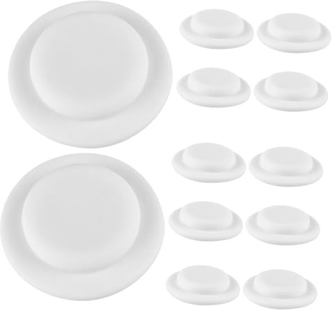BAZEITFLOW Set de Joints Étanchéité Silicone pour Biberon Accessoires Disque Anti-fuite Résistant à Anneaux de Lavage Faciles à Nettoyer Compatibles avec Large Ouverture Blanc