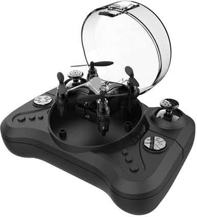 Drone Compact avec caméra for Enfants, quadricoptère télécommandé for la Photographie HD et Le vol Stable, Mini Jouet idéal à Offrir(Black 4k Camera)