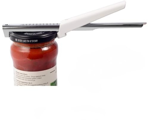 Kichwit Adjustable Jar Opener for Arthritis - All Metal Construction - Easily Opens 3/8 to 4 Jar and Bottle Lids