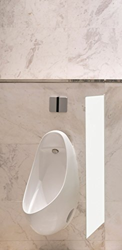 Schamwand, WC Urinal Trennwand, Bidet Trennwand Toiletten Trennwand Alu Weiß Var. A