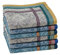 HOULIFE 3/6 Stücke Herren 100% Baumwolle Weich Stoff Taschentücher Einstecktuch mit Jacquard-Muster, 16.73x16.73’’/42.5x42.5cm (Gemischt - 6 Stücke)