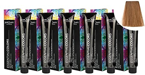 PostQuam - 6er Pack Professionelle Haarfarben mit Hoher Deckkraft - Permanente Haartönung 100% Grauabdeckung Gleichmäßige und Dauerhafte Natürliche Haarfarbe - Mehr als 90 Haarfärbemittel