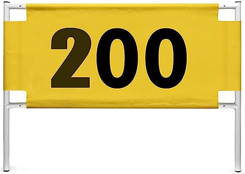 HDCCDM Golf-Entfernungsmesser-Distanzschild, Nummernschild 50 Bis 200 Yards, Regen-Sonnenschutz, Schwungdistanzmessung, Professionelles Driving-Range-Zubehör