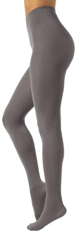CALZITALY Medias De Invierno | Pantys Tupidos De Colores | 80 Den | S, M, L, XL, XXL, 3XL,4XL | Calcetería Italiana (M, Grey)