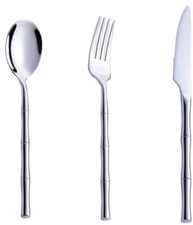 PEKJI Ensemble de Couverts en Acier Inoxydable, argenterie de Luxe, Cuisine Moderne, Service de Couverts Poli Miroir, Couteau de Maison, Fourchette cuillère