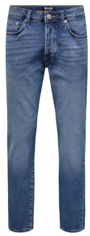 Only & Sons herr Jeans Only & Sons Male Relaxed Fit Jeans Onsyoke Gerade Geschnitten Jeans