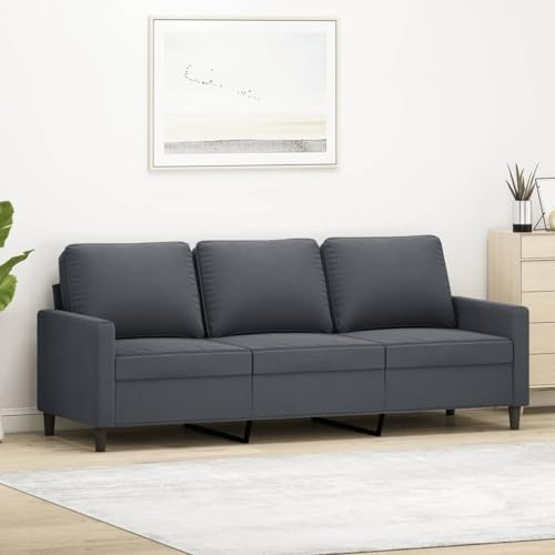 Rantry 3-sits soffa mörkgrå 180 cm i sammet, trädgårdsmöbler, bäddsoffa vardagsrum soffa, utomhus soffor, vardagsrum terrass, utomhus inredning l