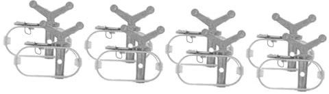 BESPORTBLE 8 Pièces Tendeur De Fil Tendeur De Câble Métallique Mini Treuil Trousse Tire-Fil Rochet Serrer Tendeur à Usage Intensif Les Bretelles Treuil Manuel Piscine Lourd Acier A3