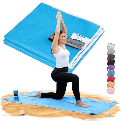 Wowtowelz kompaktes Mikrofaser Handtuch, Reisehandtuch, Sport- Fitnesshandtuch, Strand- Badetuch, leicht u. schnelltrocknend,