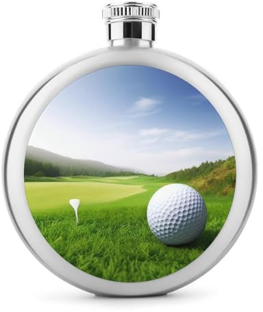 Flasque en acier inoxydable pour homme - Pour le golf, le sport, les voyages - Gourde étanche - Bouchon anti-perte